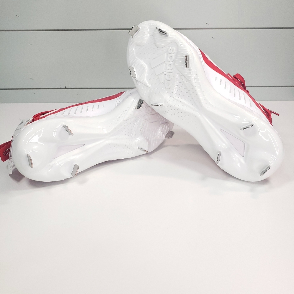 Adidas Icon V Bounce Iced Out EE4130 Red White Baseball Cleats Men 7 Women 8 - Picture 8 of 13